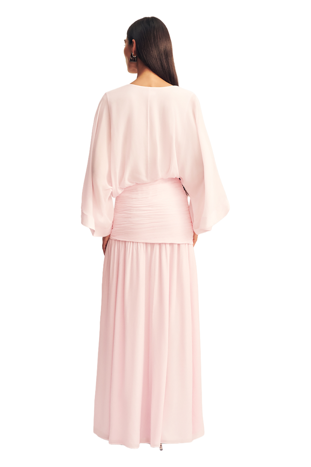 Amina Plunged Maxi Dress - Fairy Floss