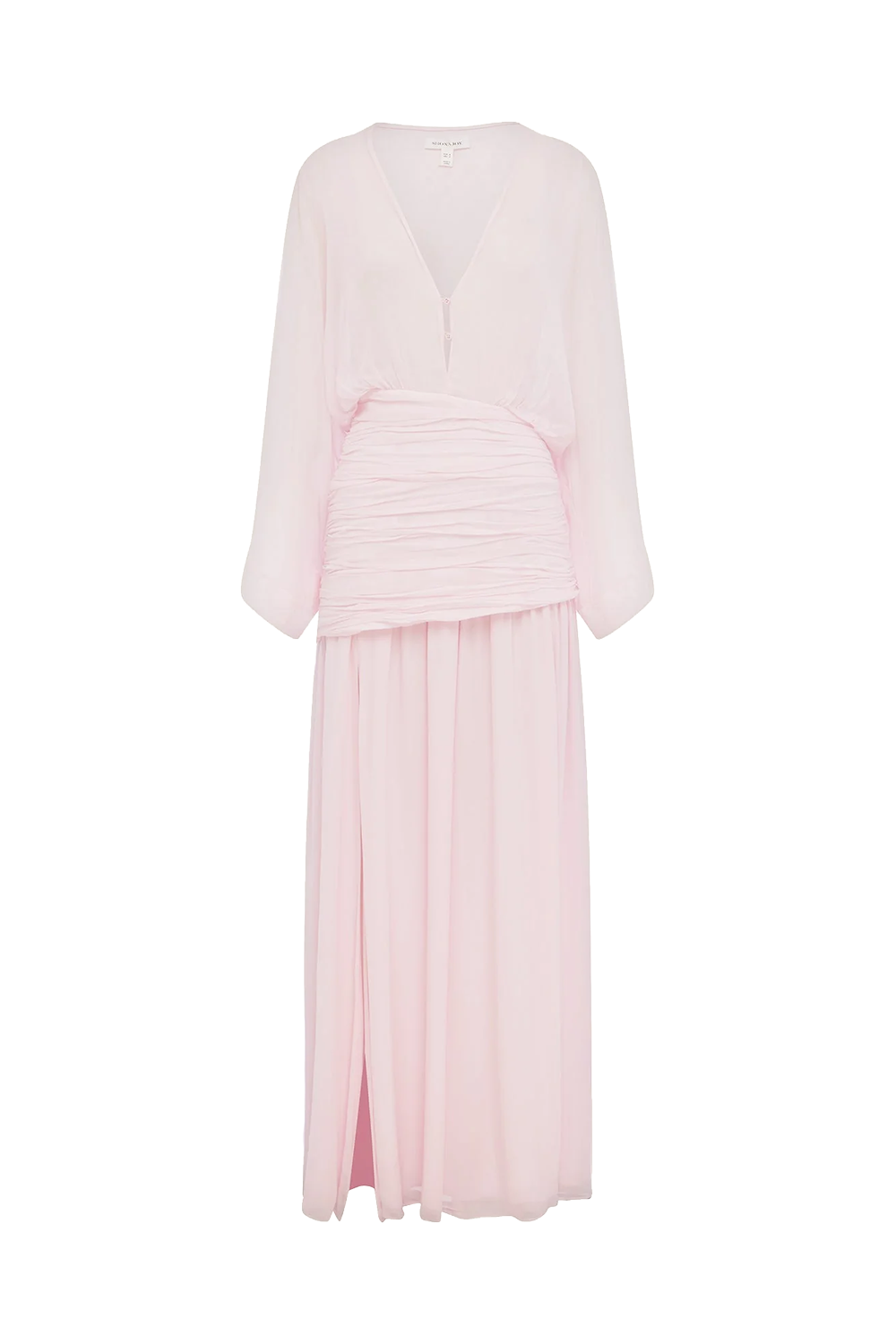 Amina Plunged Maxi Dress - Fairy Floss