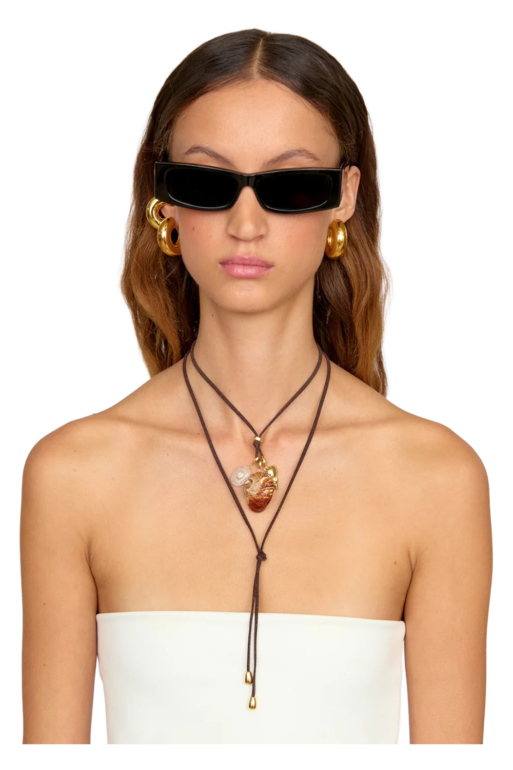 Area Charm Wrap Necklace