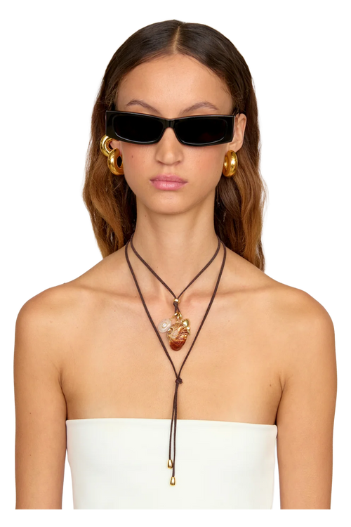 Area Charm Wrap Necklace