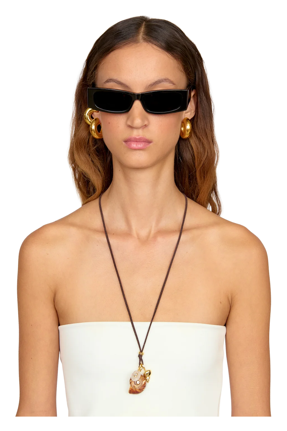 Area Charm Wrap Necklace