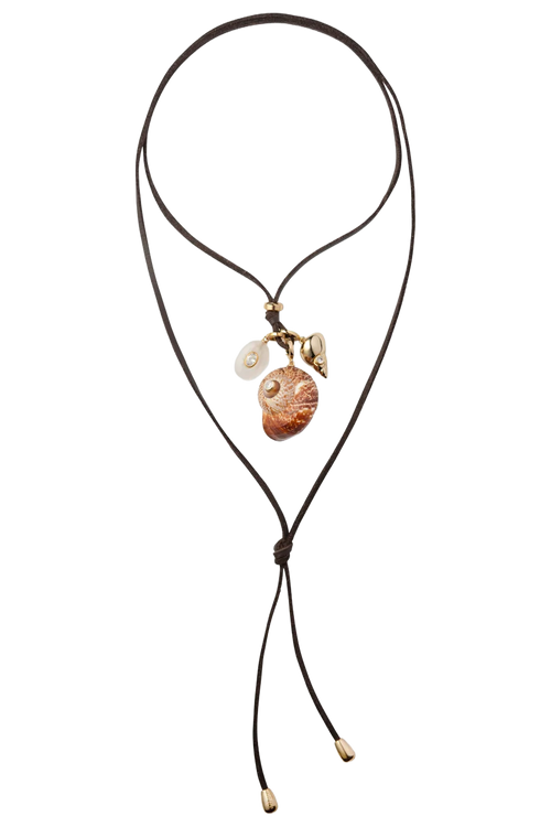 Area Charm Wrap Necklace