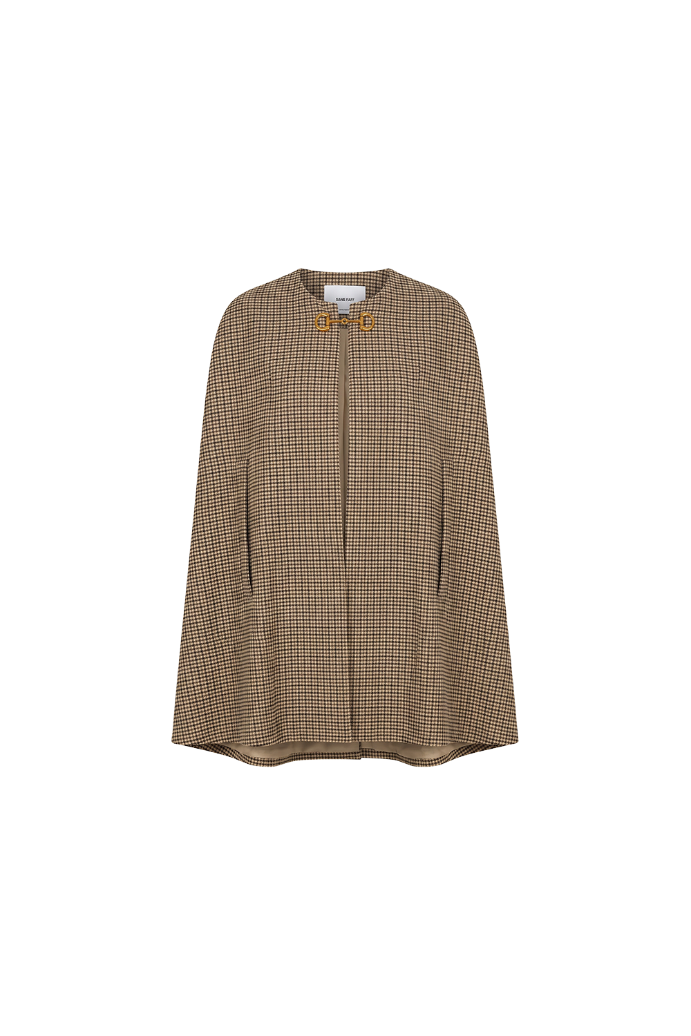 Argyle Cape - Brown Plaid