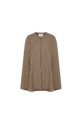 Argyle Cape - Brown Plaid