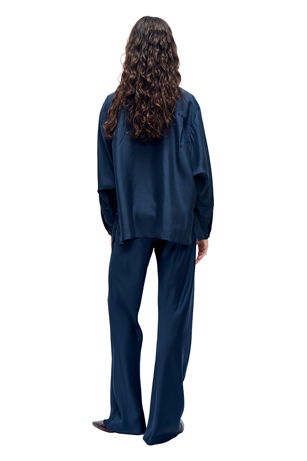 Bias Cut Pants - Midnight