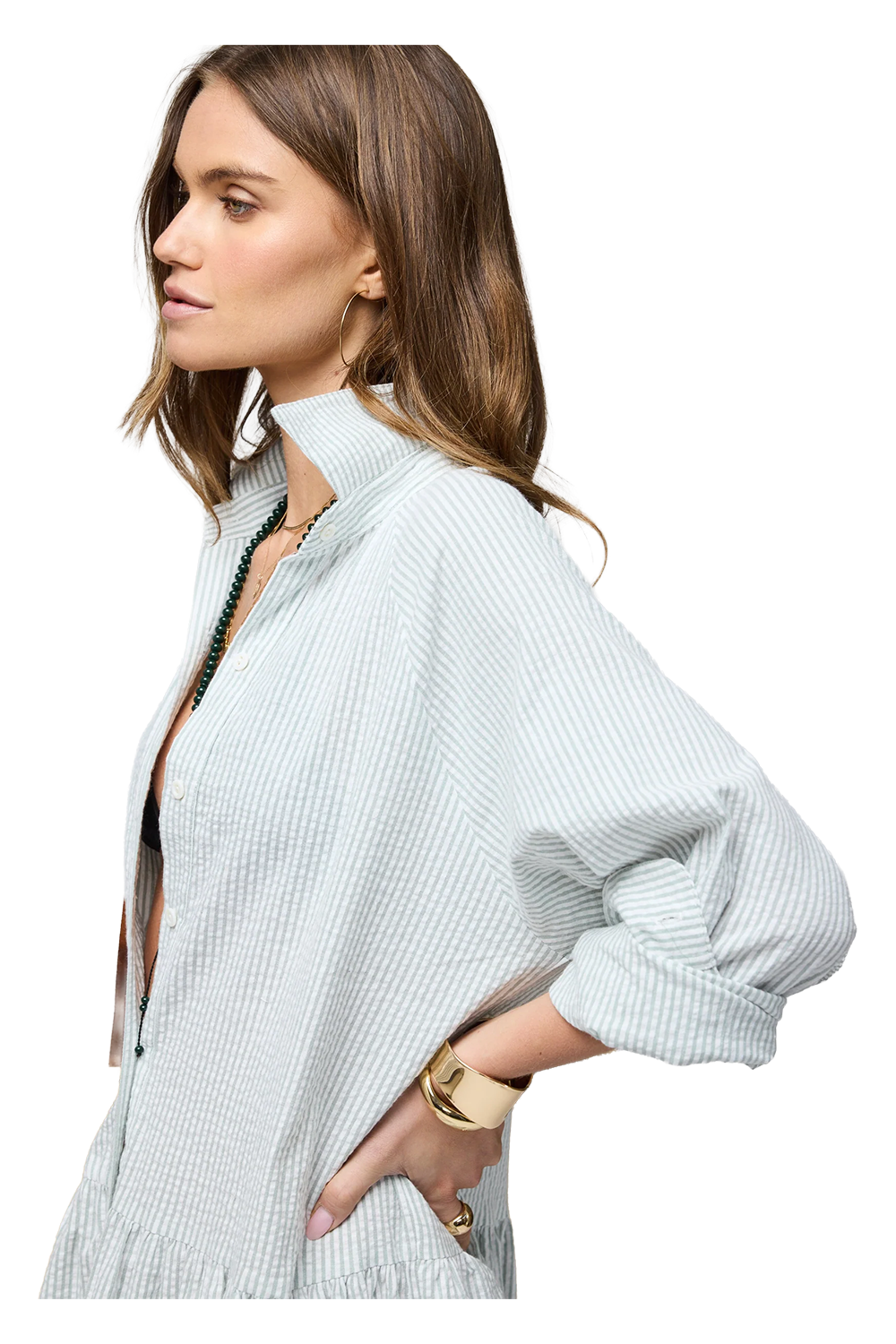 Drop Waist Shirt Dress