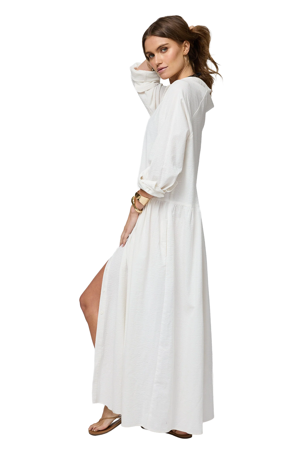 Drop Waist Shirt Dress