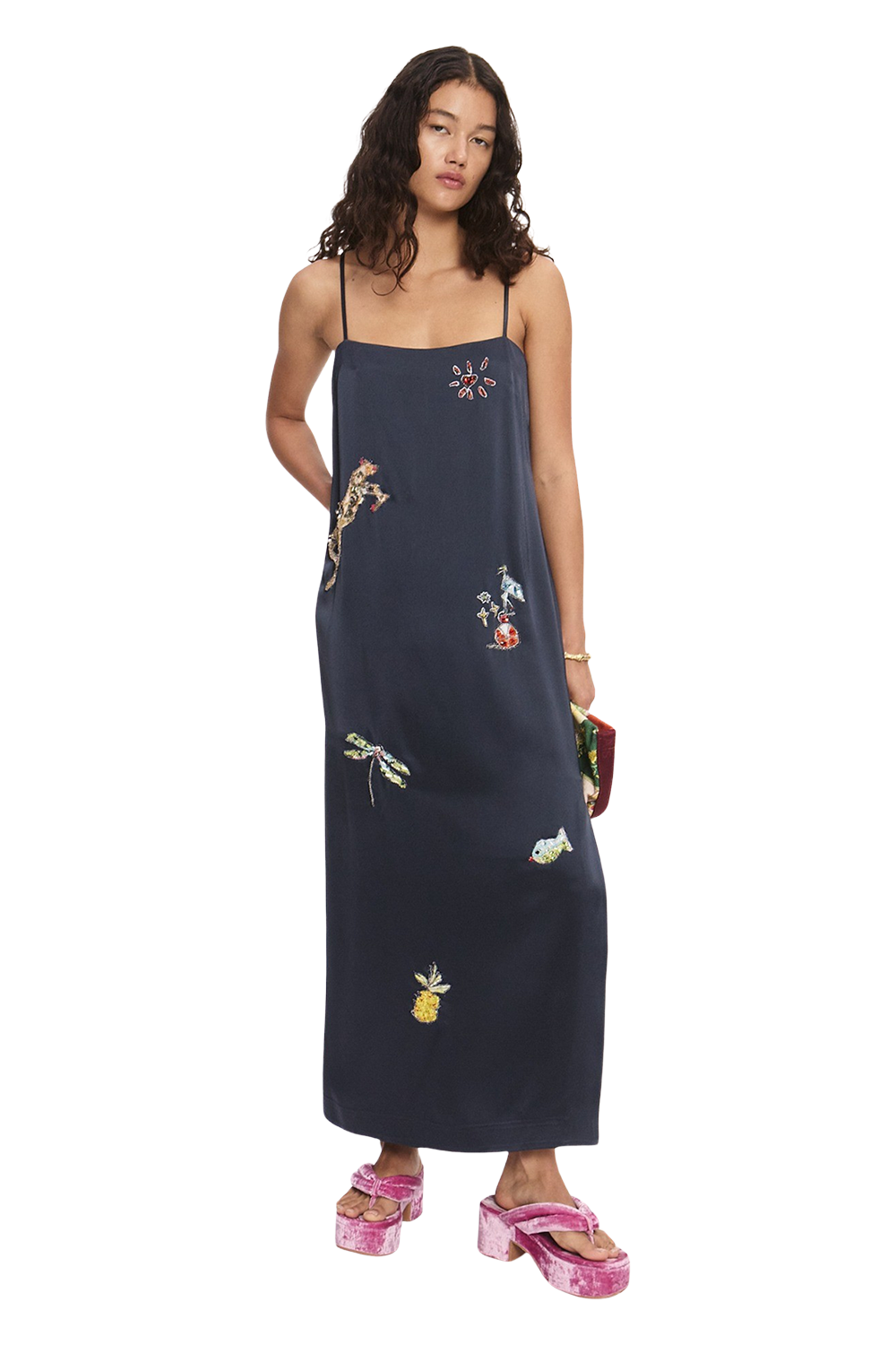 Fontaine Slip Midi Dress