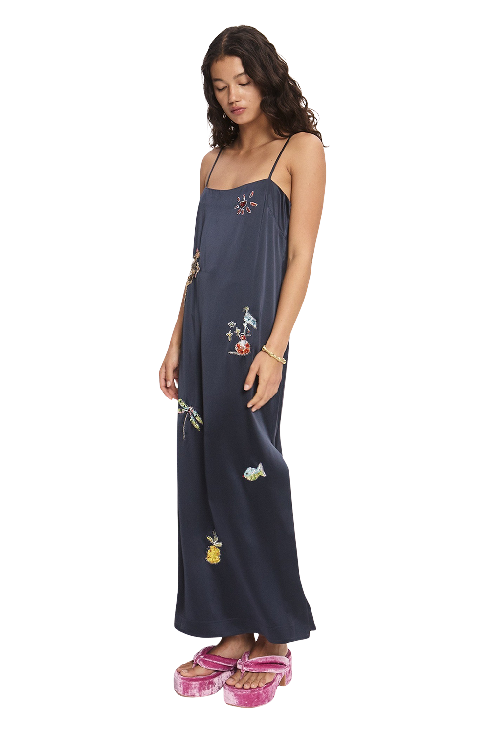 Fontaine Slip Midi Dress