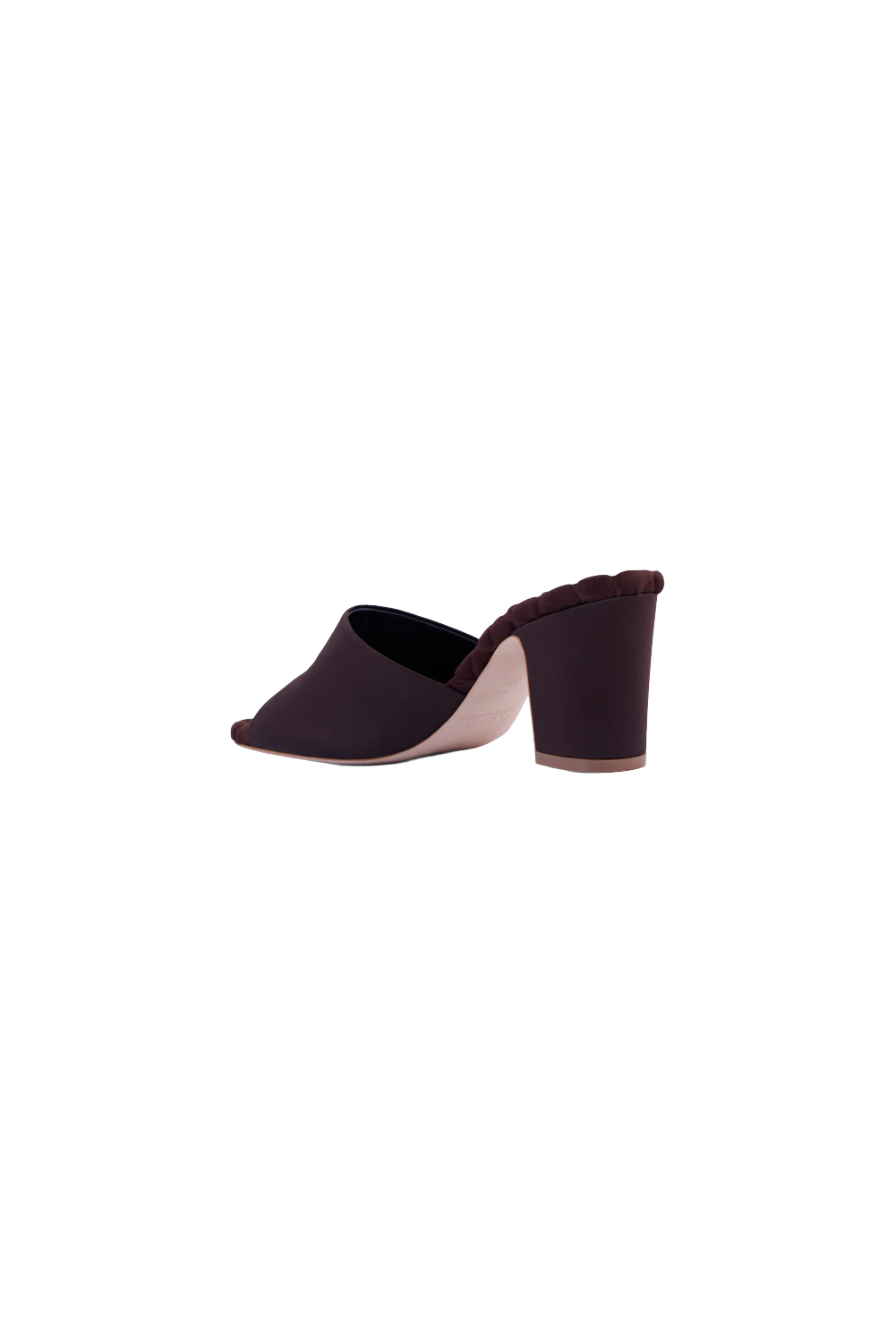 Giulia Heel - Brown Satin