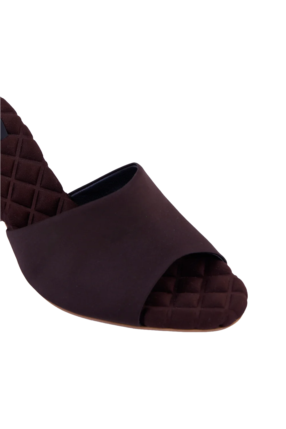 Giulia Heel - Brown Satin