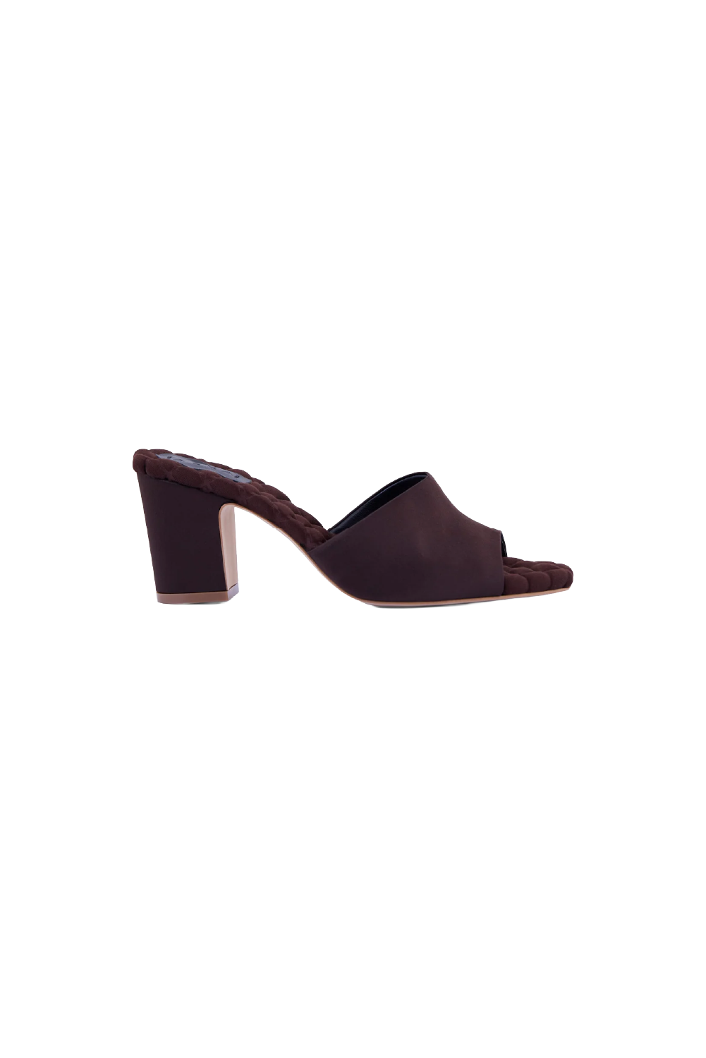 Giulia Heel - Brown Satin