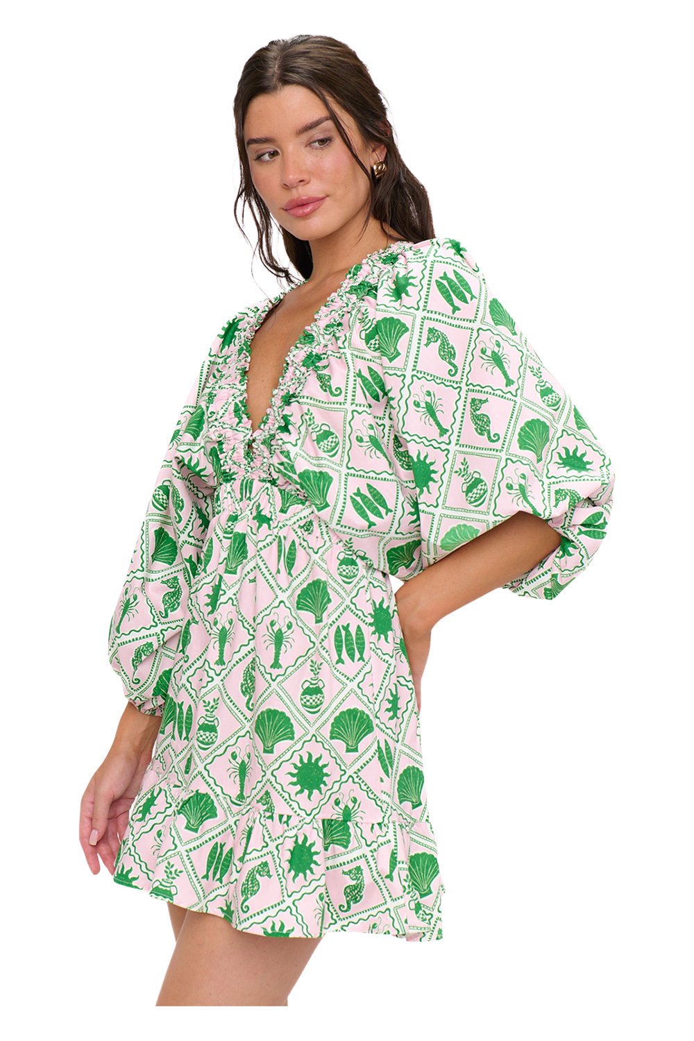 Hadley Mini Dress - Coastal Cottage