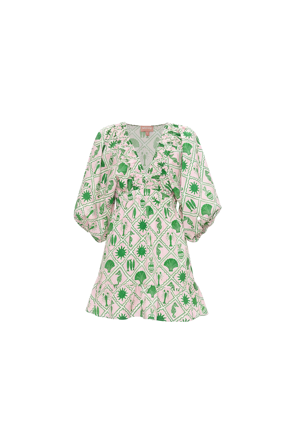 hadley floral mini dress Show Me Your Mumu Women's - Green From drinks with the Colour:moss SR_Men Vineyard Wedding Guest Dresses