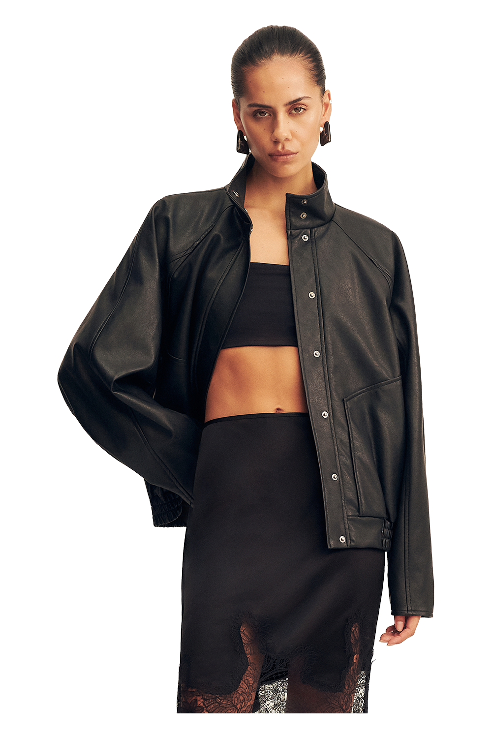 Kennedy Bomber Jacket - Black