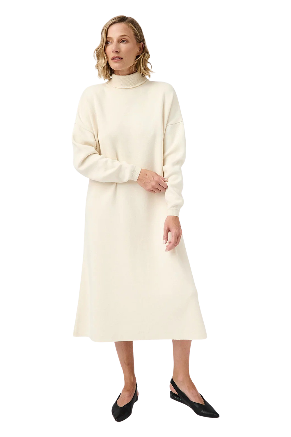 Knitted Turtleneck Dress