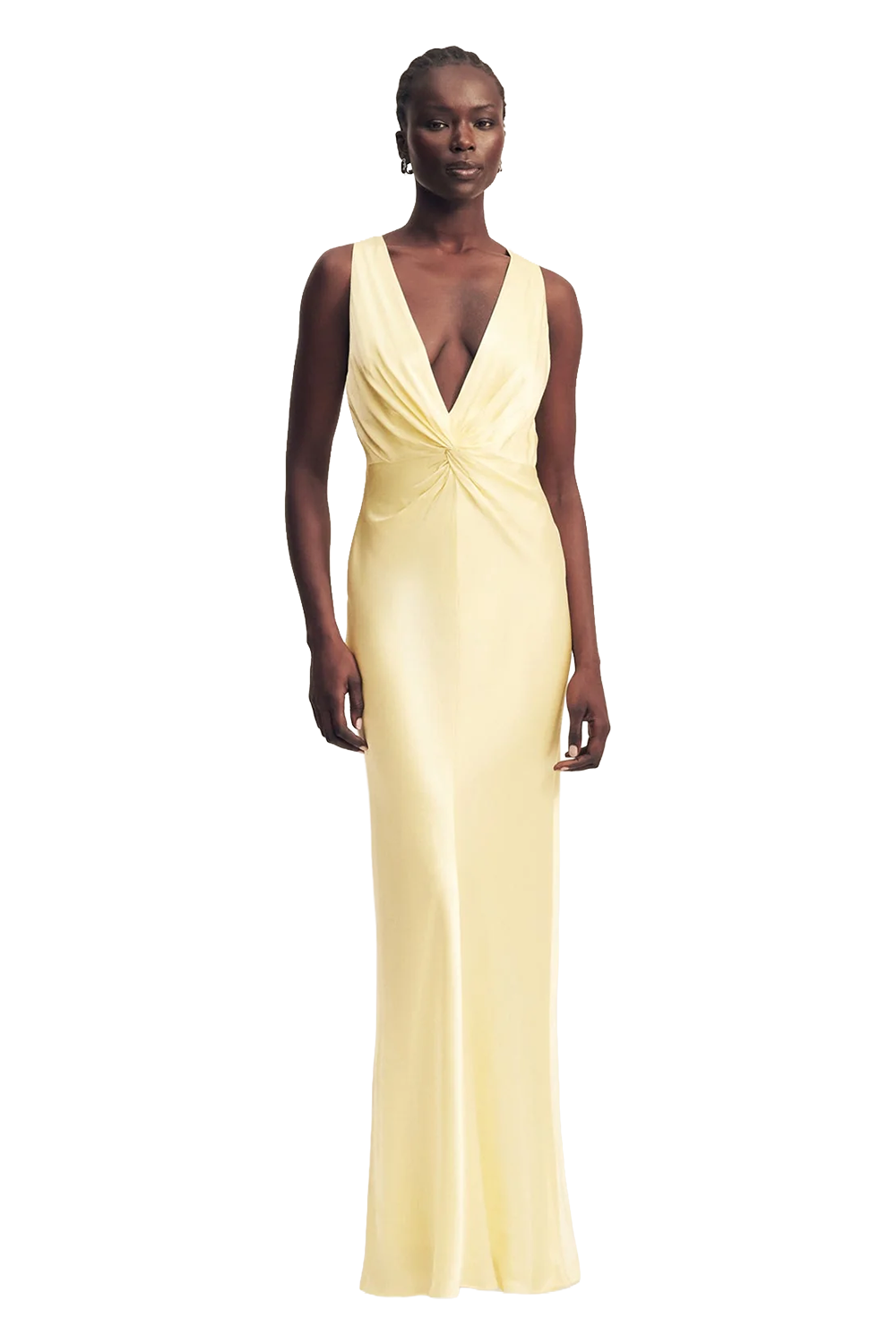 La Lune Low Twist Maxi Dress