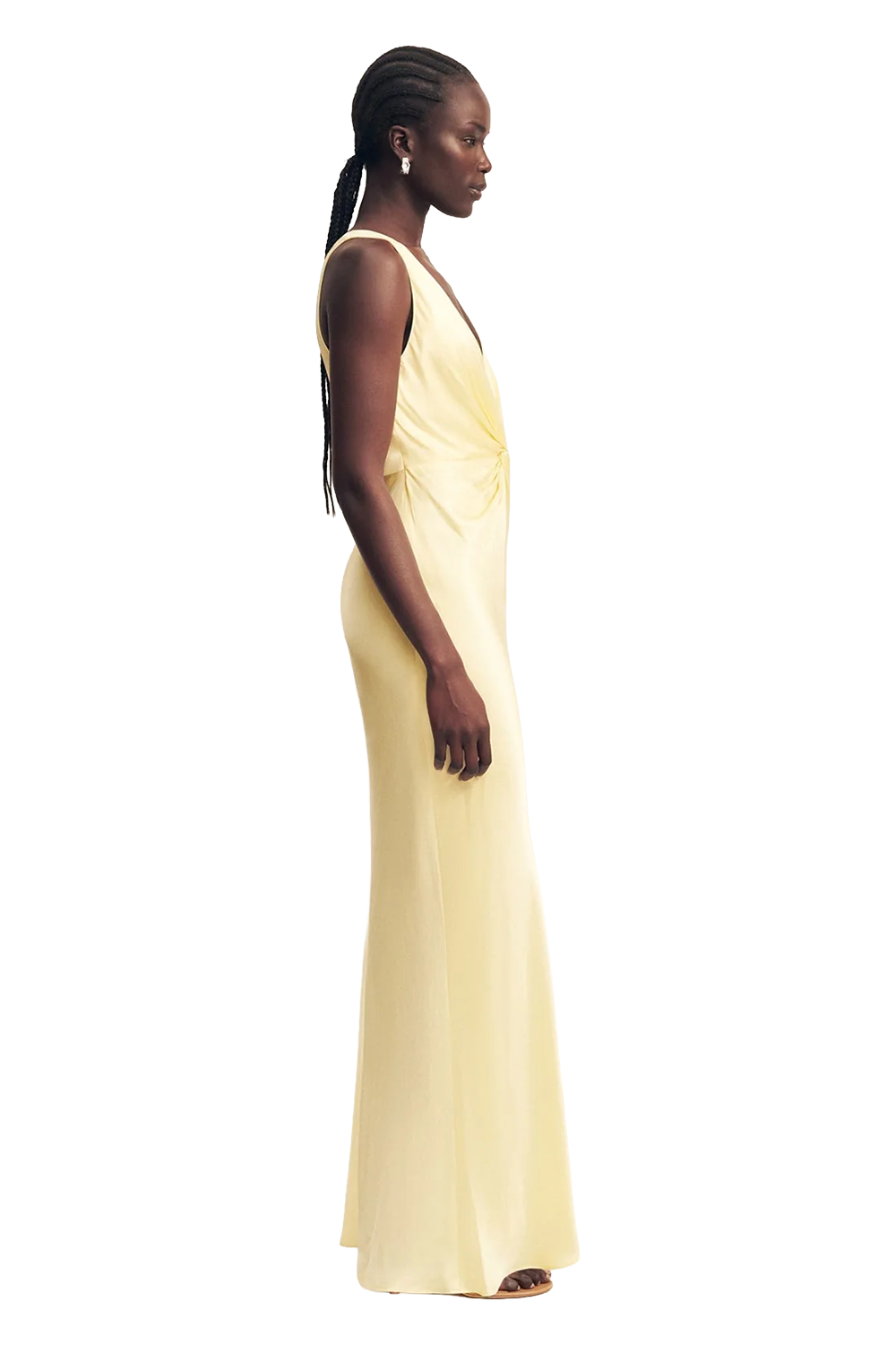 La Lune Low Twist Maxi Dress
