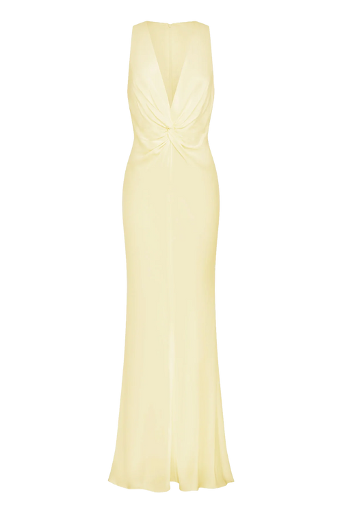 La Lune Low Twist Maxi Dress