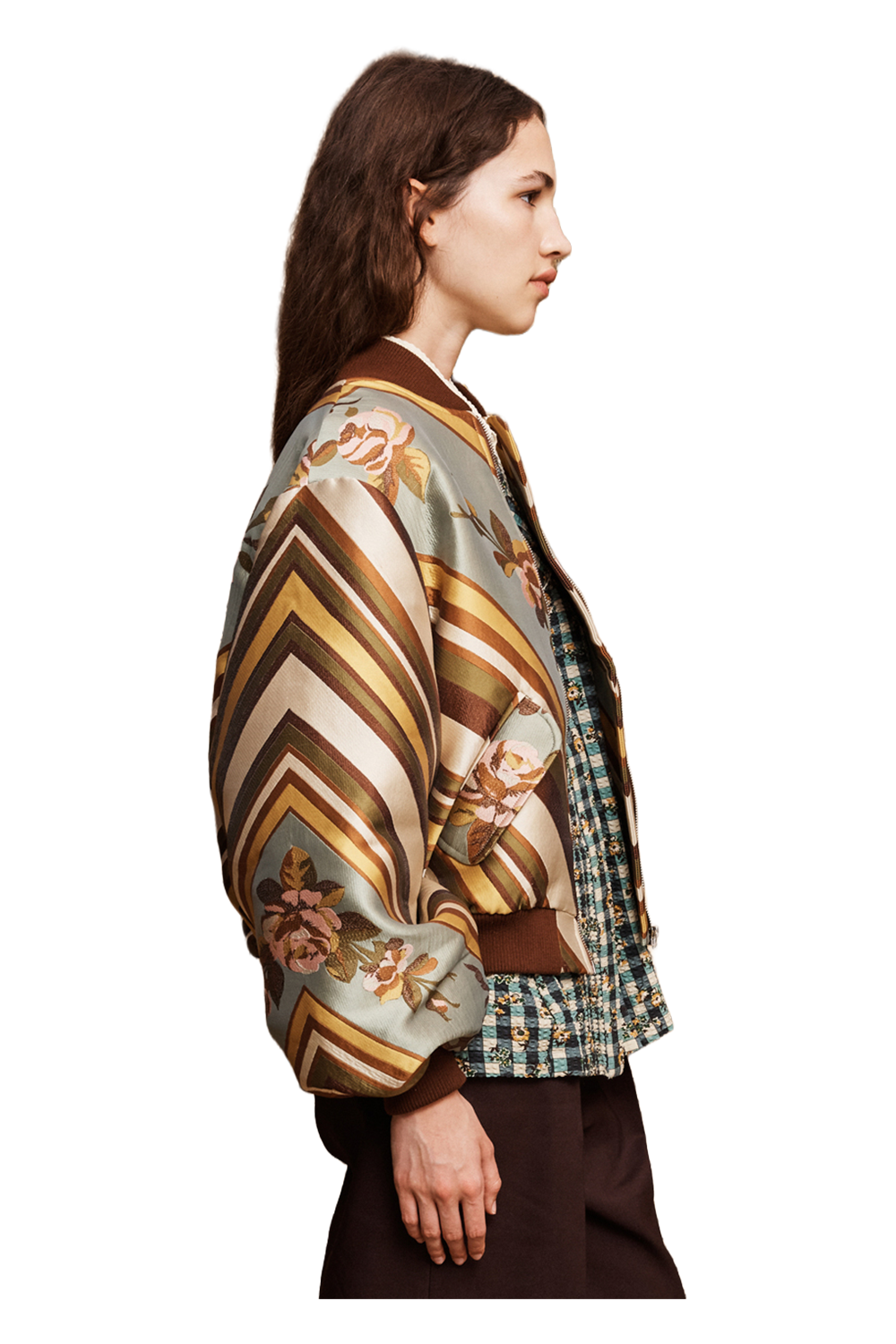 La Rosa Jacquard Bomber Jacket