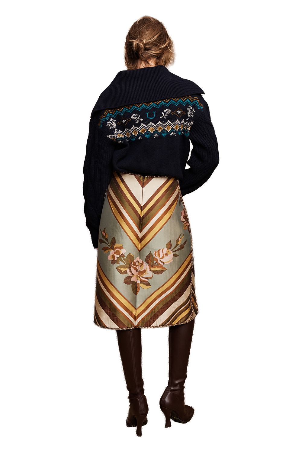 La Rosa Jacquard Skirt