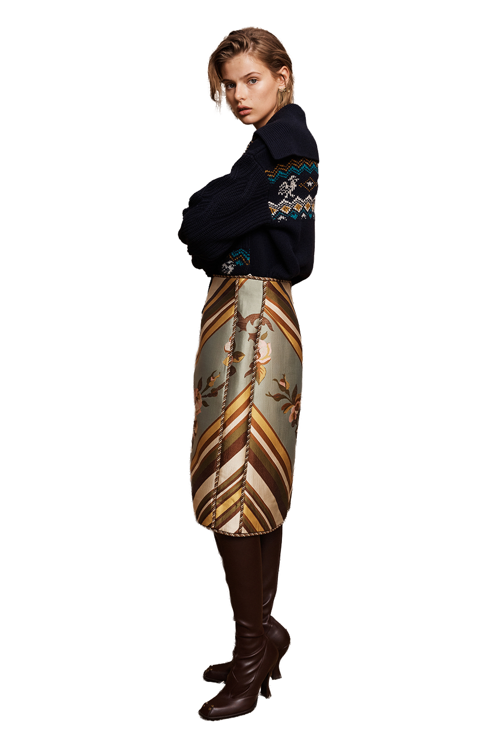 La Rosa Jacquard Skirt