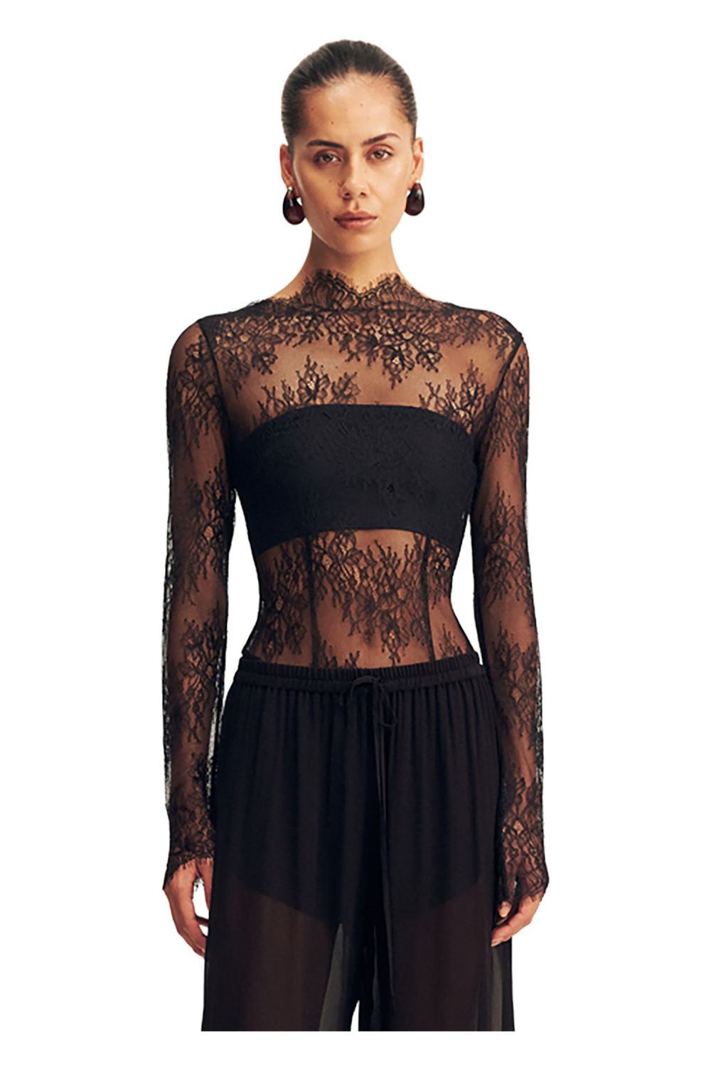 Lambent Lace Bodysuit - Black