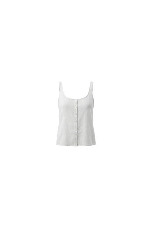 Linen Button Down Tank