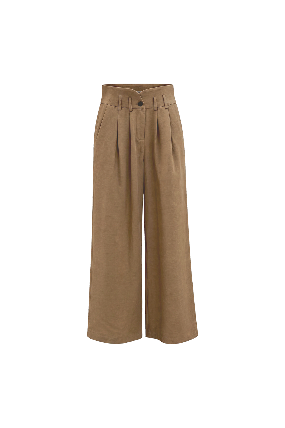 Linen Notch Waist Pant
