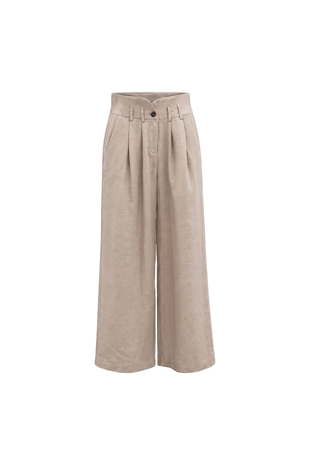 Linen Notch Waist Pant
