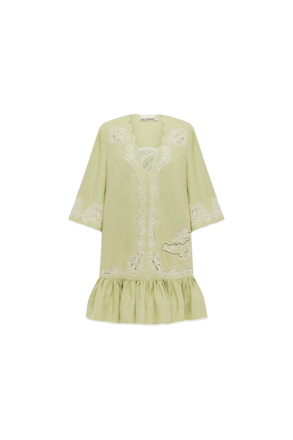 Louie Embroidered Mini Dress
