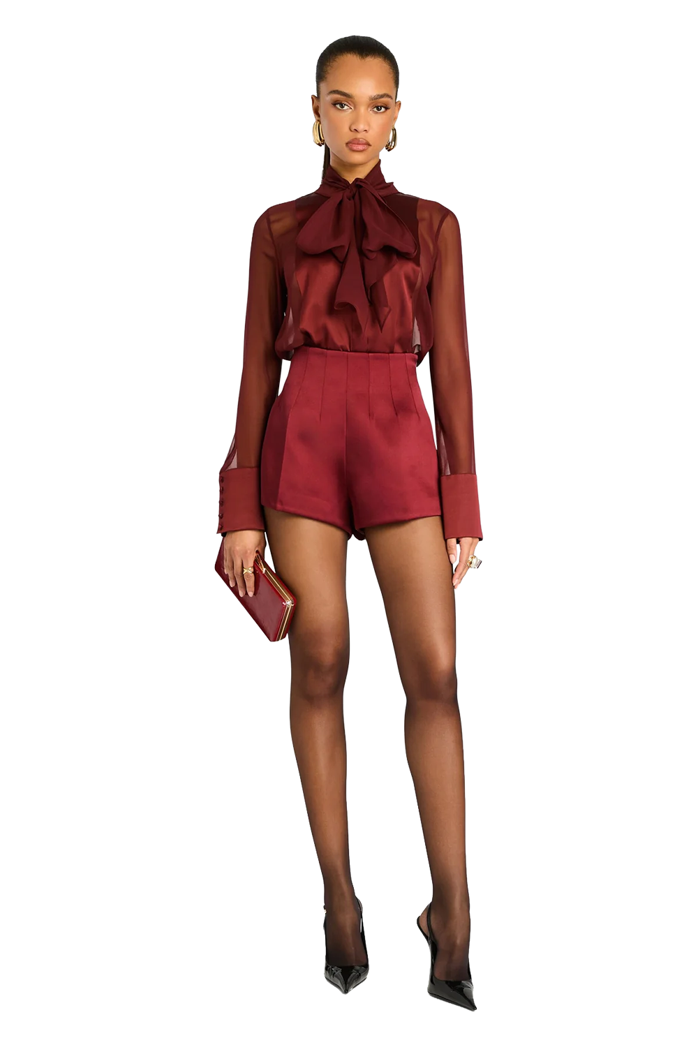 Marie Shorts - Crimson
