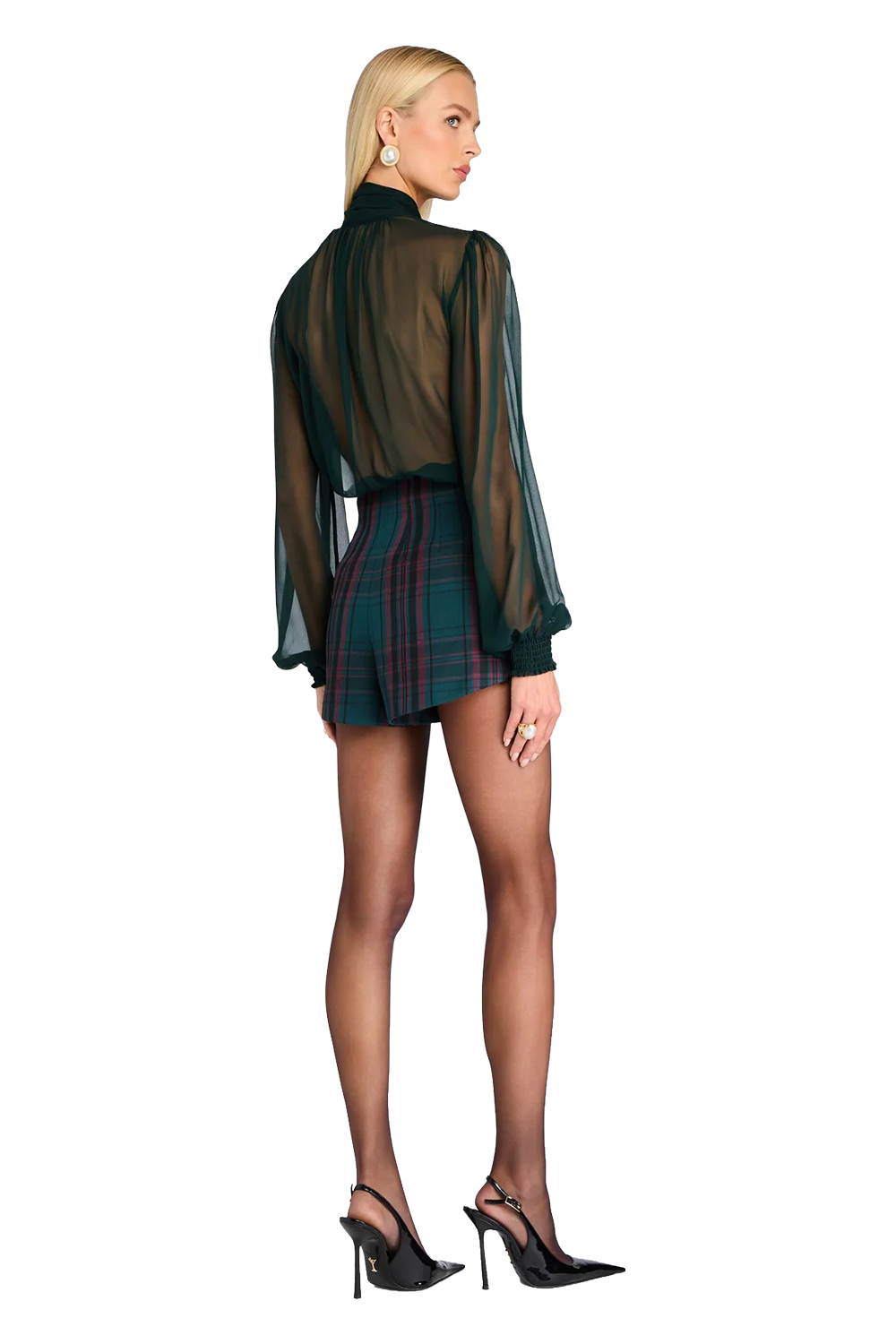 Marie Shorts - Emeraude Tartan