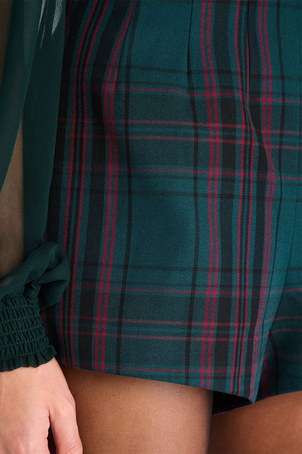Marie Shorts - Emeraude Tartan
