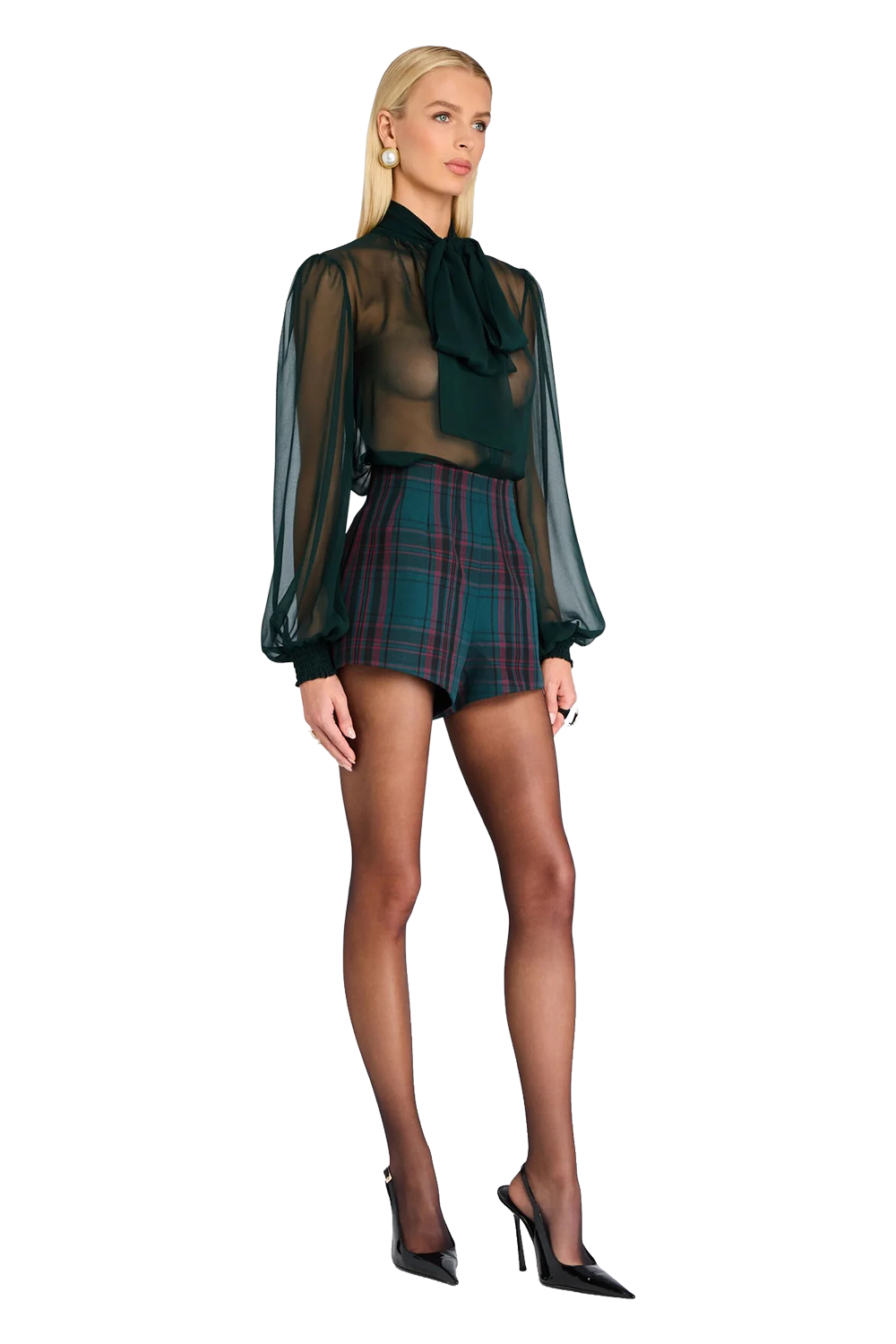 Marie Shorts - Emeraude Tartan