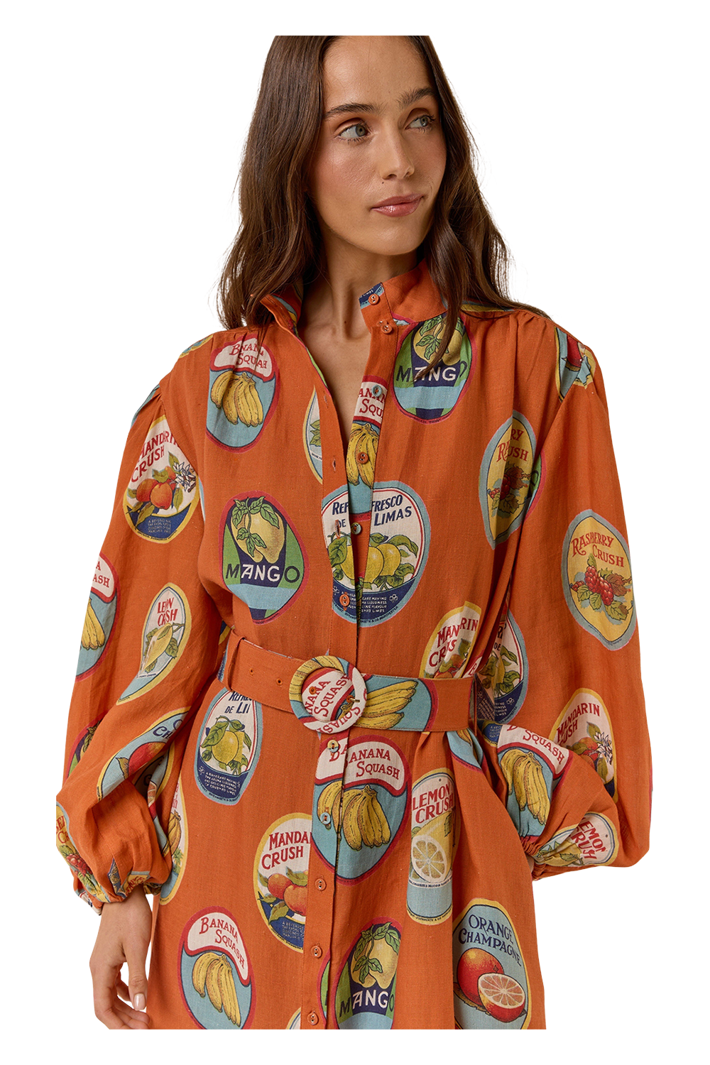 Noddy Dress - La Fruta Orange