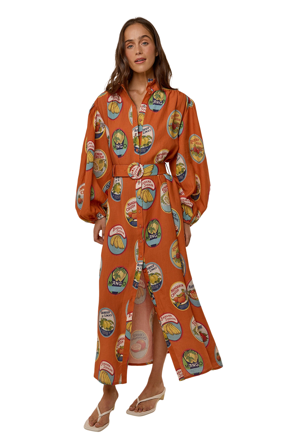 Noddy Dress - La Fruta Orange