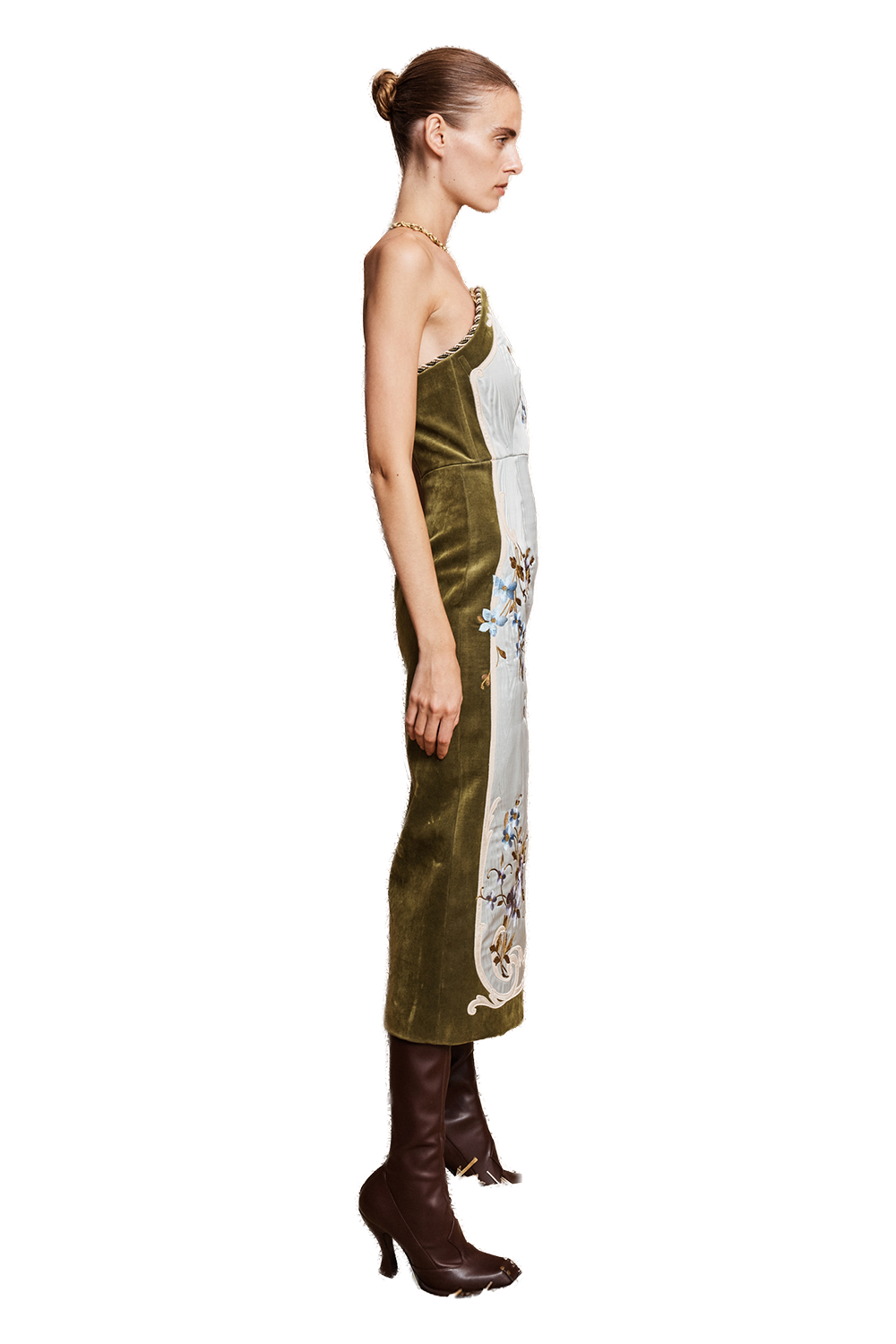 Odessa Embroidered Midi Dress