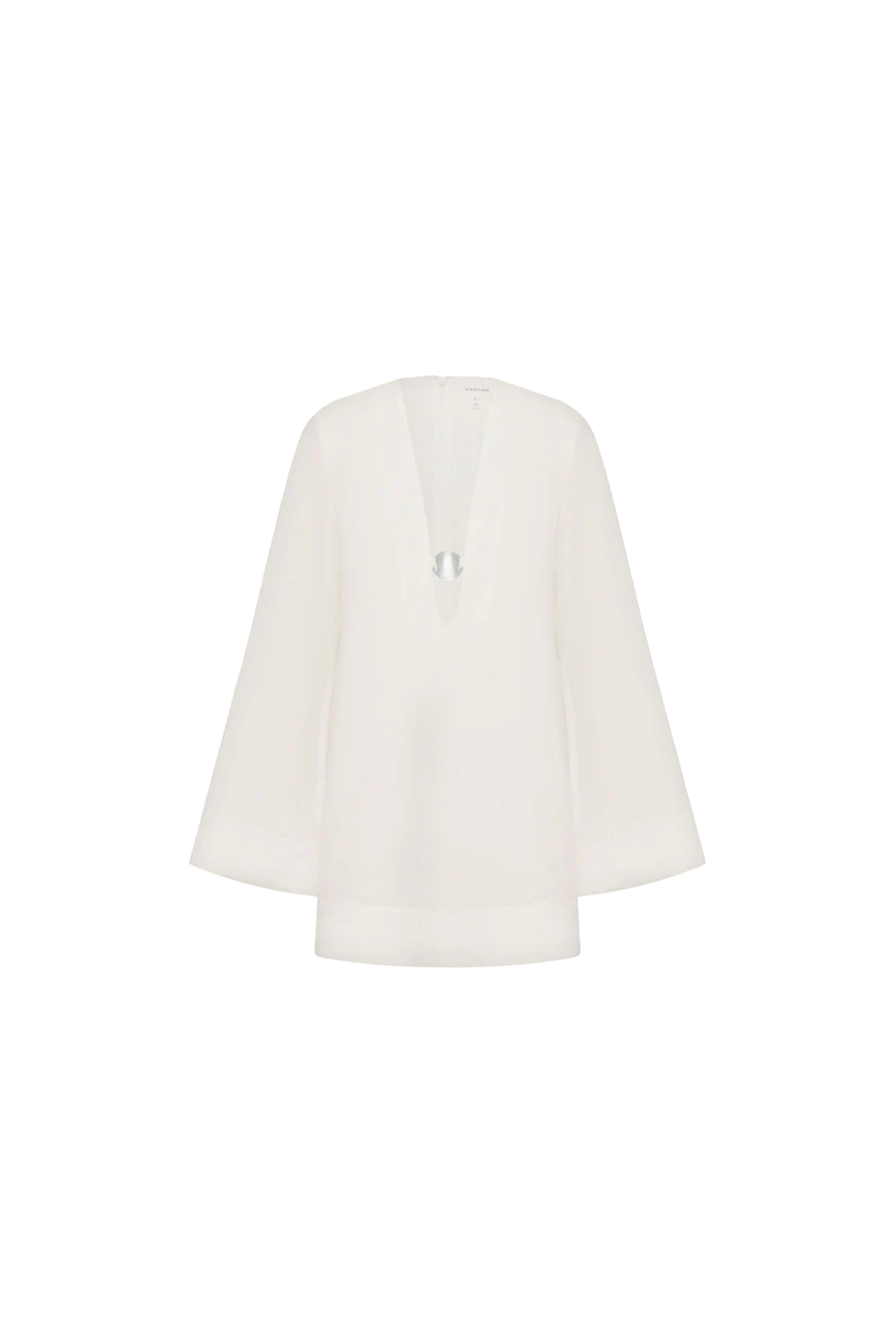 Paloma Plunged Mini Dress - Ivory