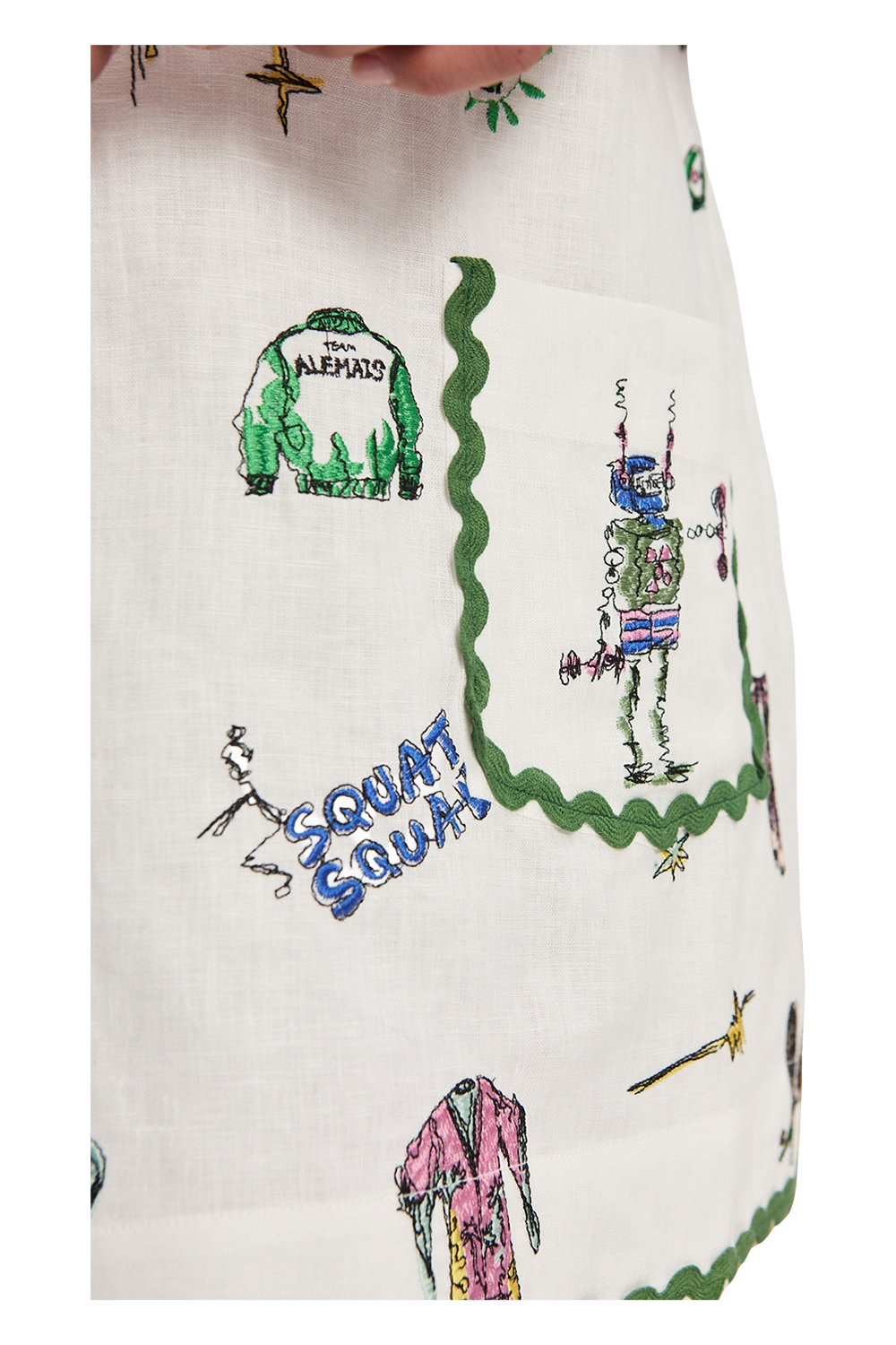 Play Embroidered Mini Dress