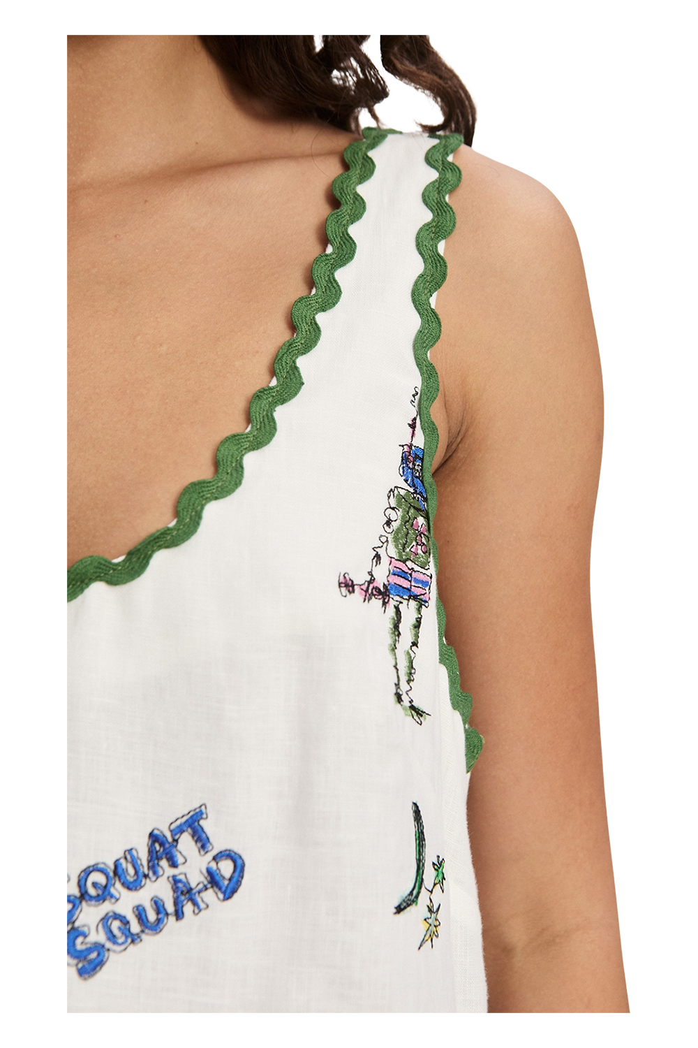 Play Embroidered Mini Dress