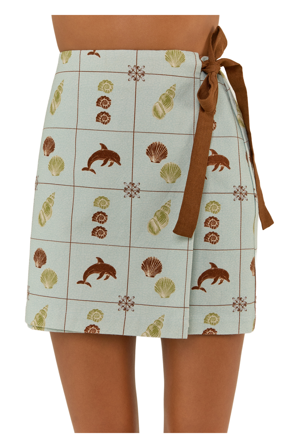 Rex Wrap Skirt - Seashell Tile