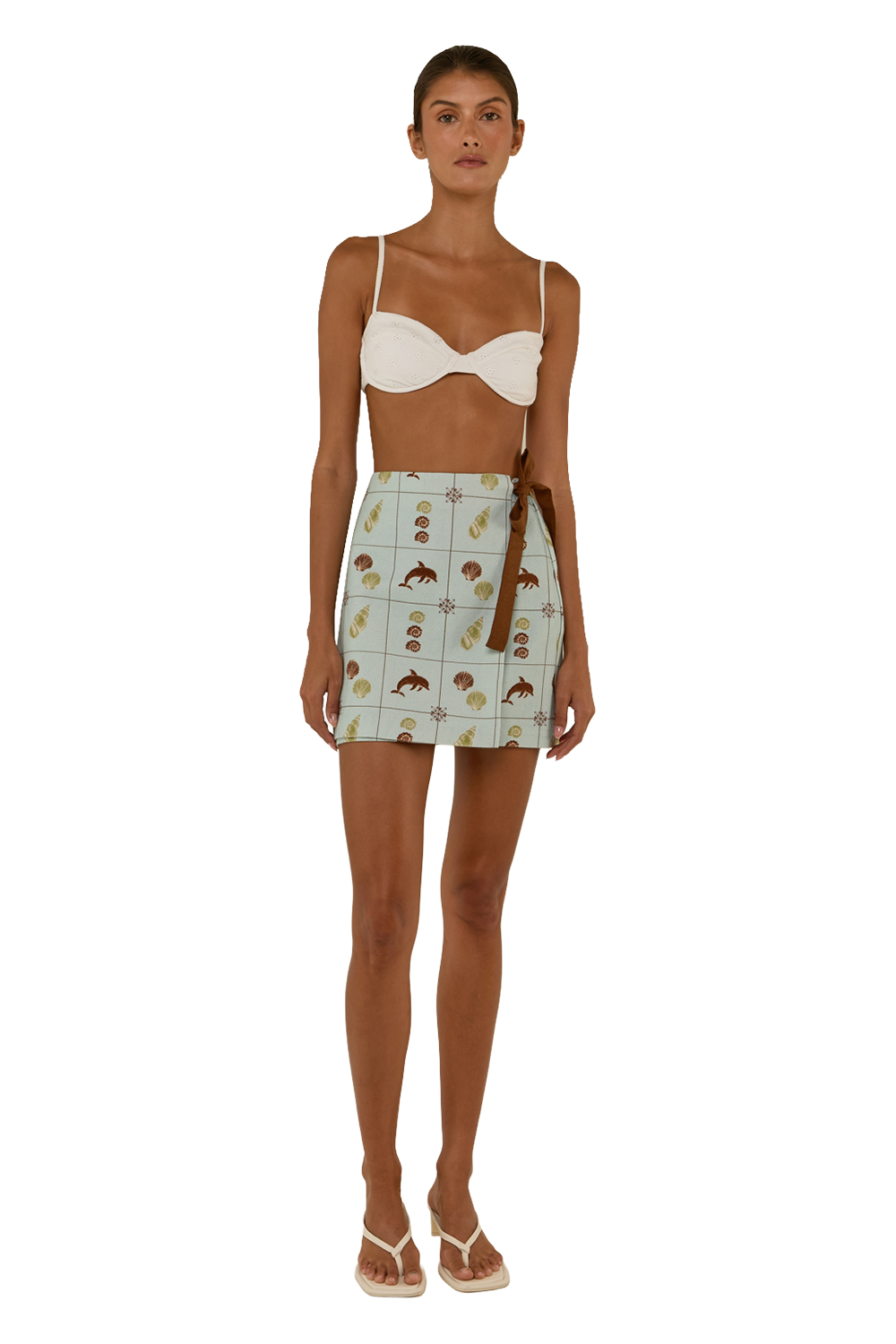 Rex Wrap Skirt - Seashell Tile