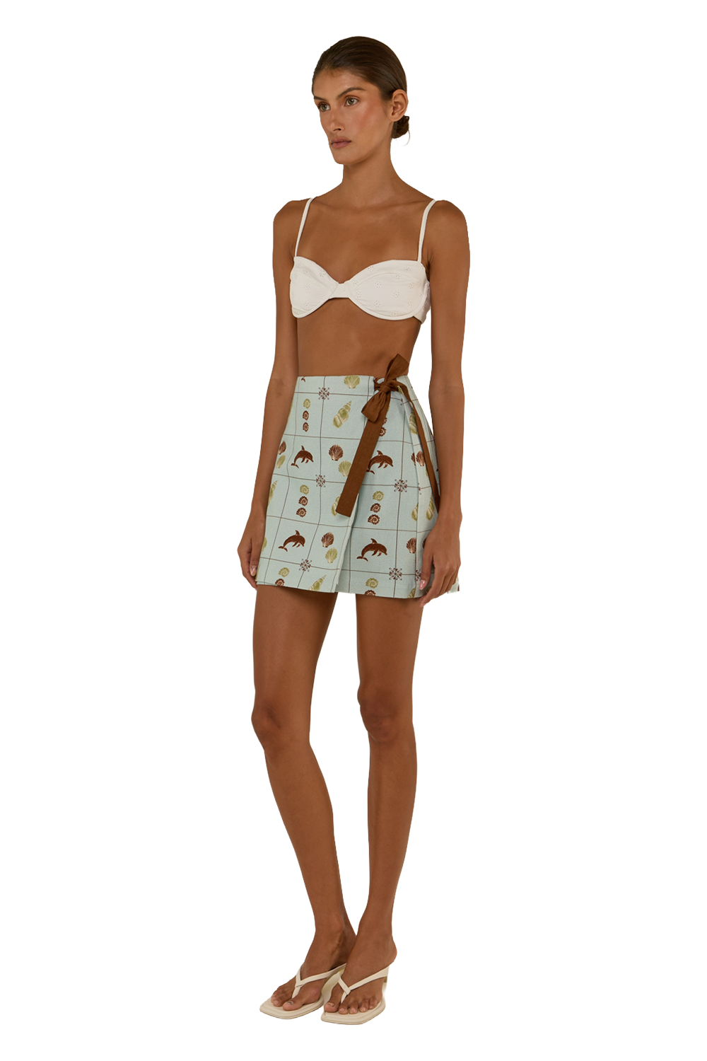 Rex Wrap Skirt - Seashell Tile