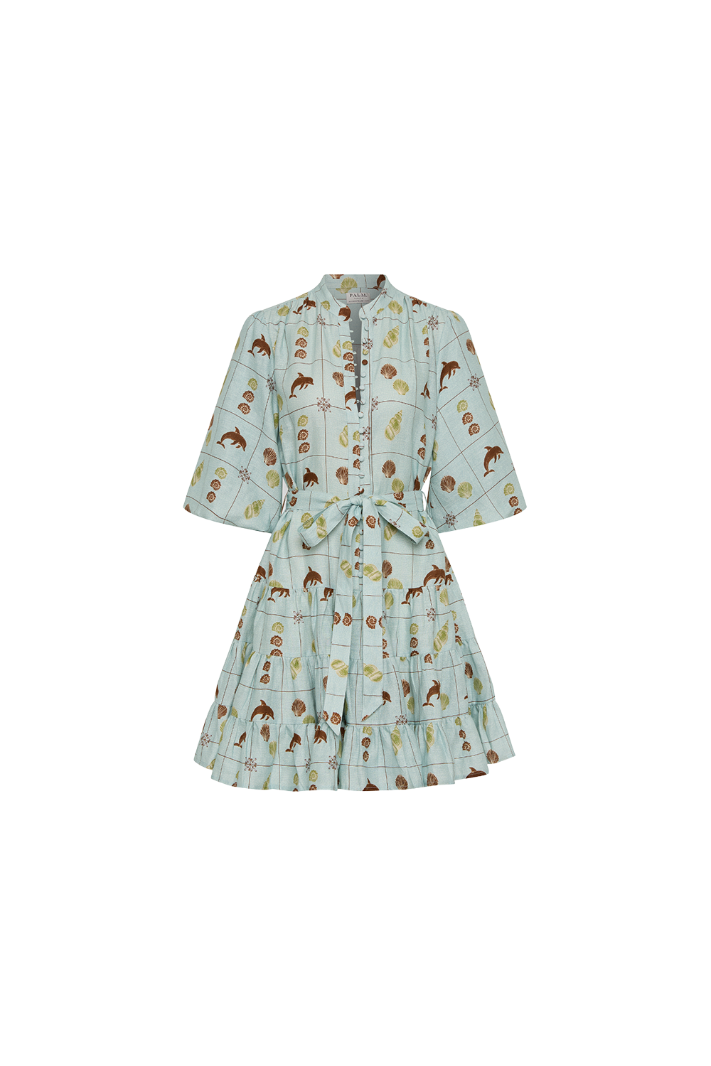 Ruba Mini Dress - Seashell Tile