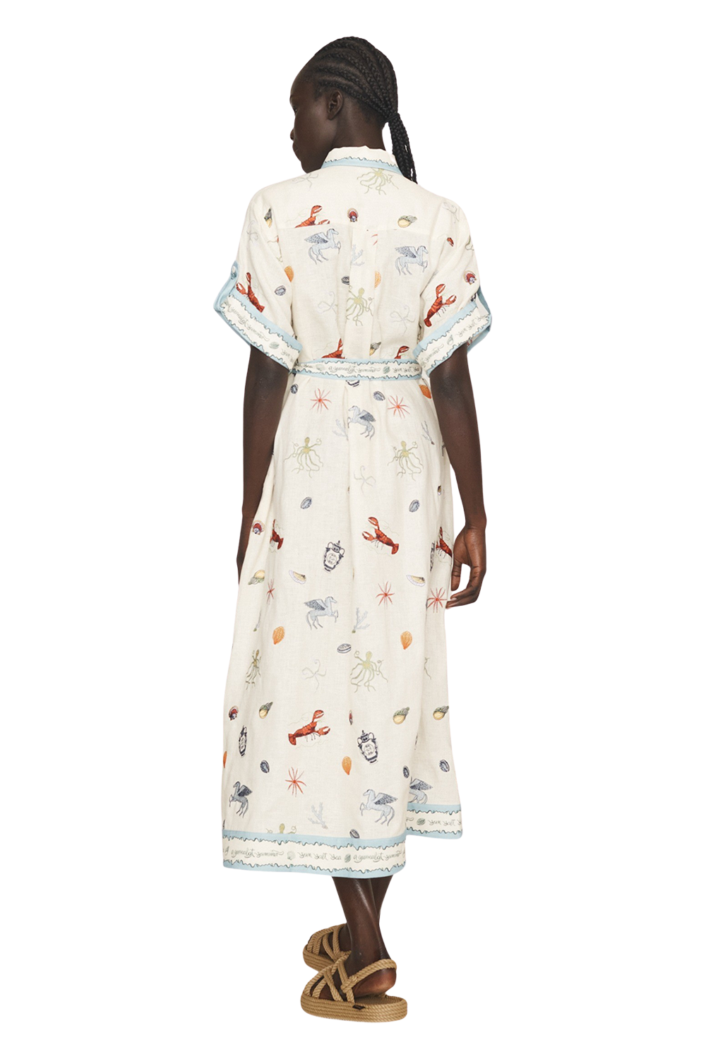 Sandy Embroidered Shirtdress