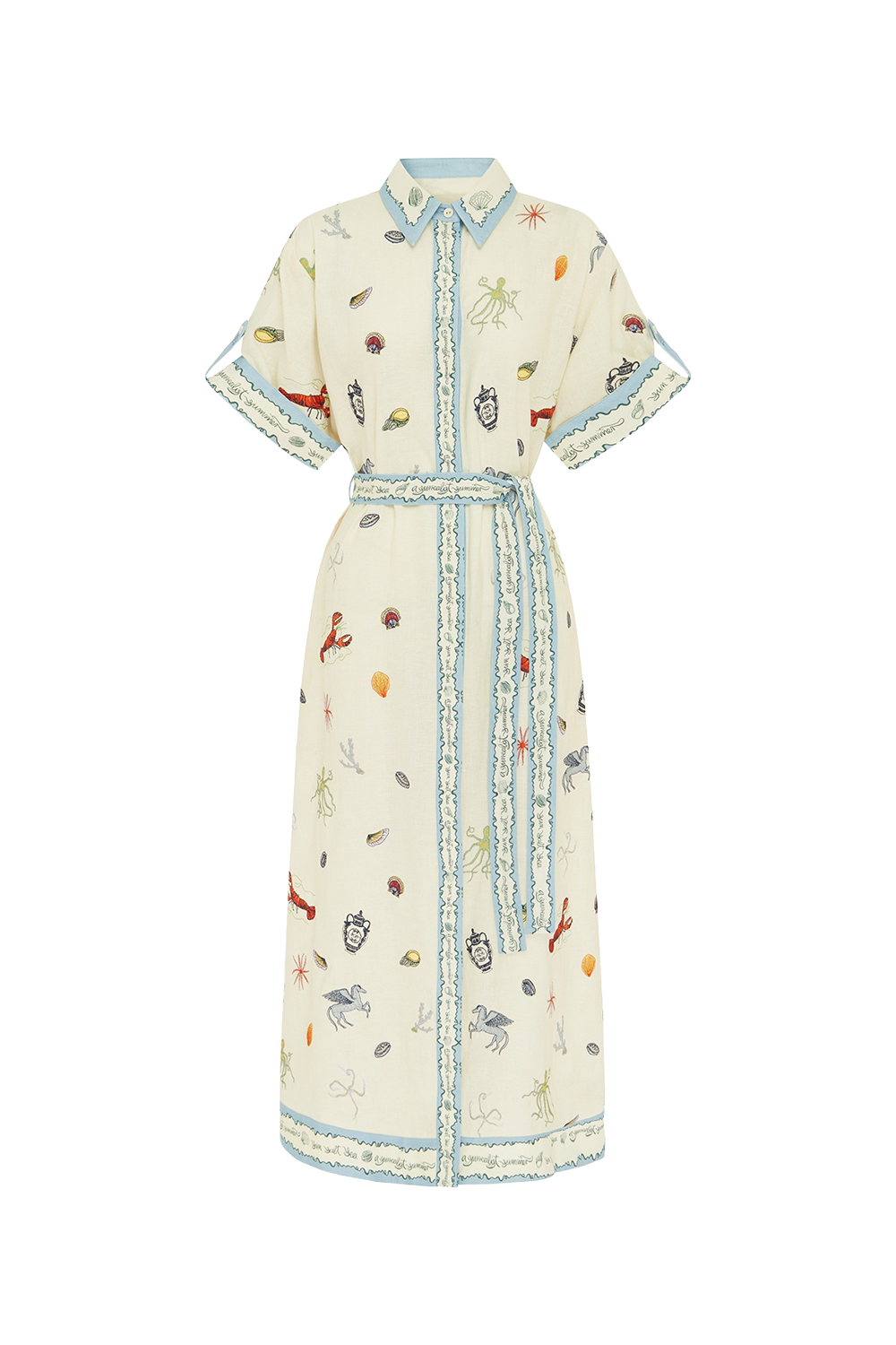 Sandy Embroidered Shirtdress