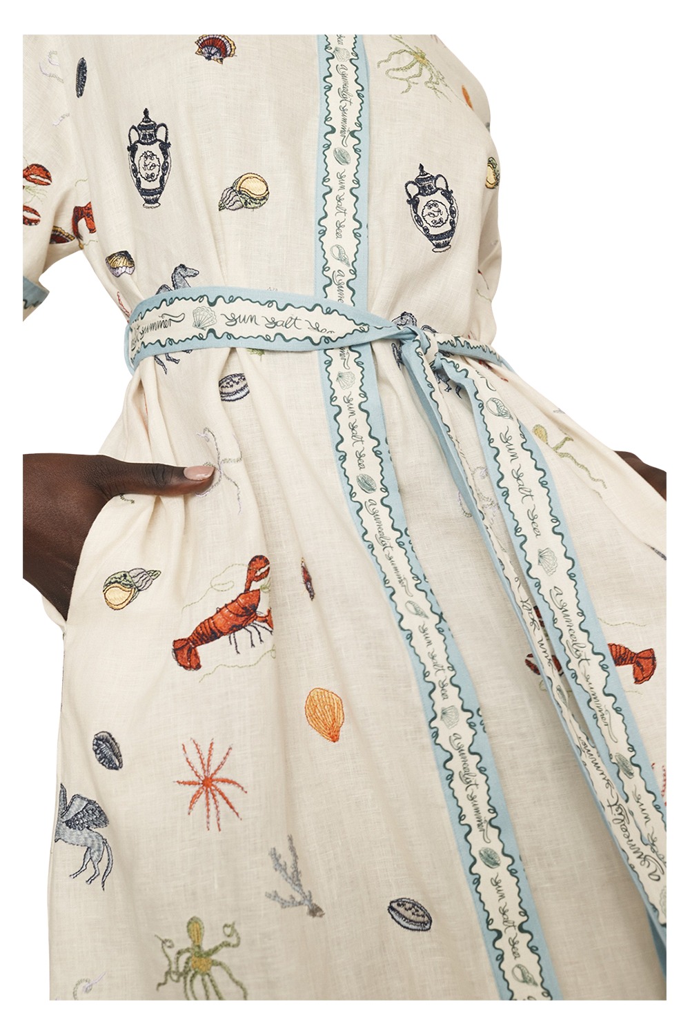 Sandy Embroidered Shirtdress