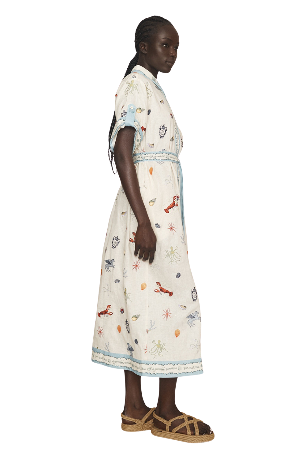 Sandy Embroidered Shirtdress