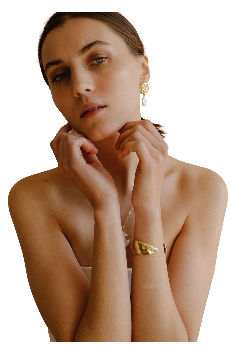 Sardine Grande Cuff - Brass